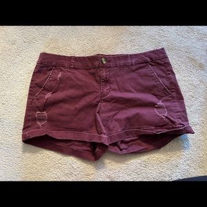 American Eagle size 14 mid rise stretch shorts